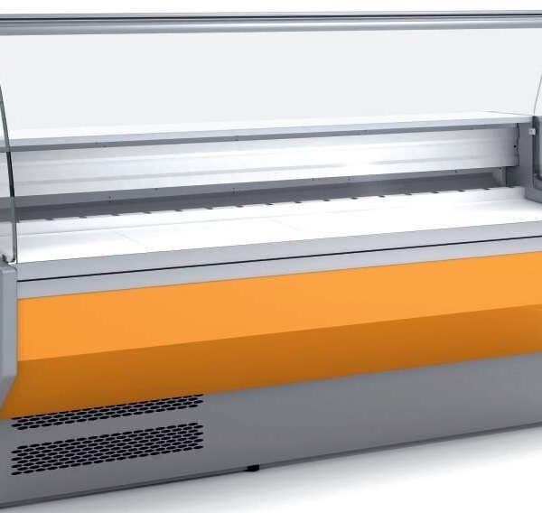 Vitrina Refrigerada Cristal Curvo Fondo 800 dim.2025x800x1235h mm Línea Córdoba VED-8-20-C