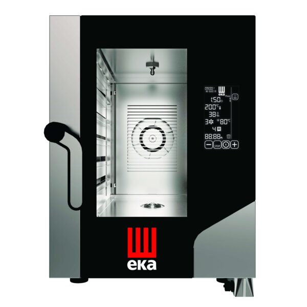 Horno eléctrico convección MILLENIAL BLACK MASK COMPACTO Gastronomía 6 bandejas GN1/1 MKF611CBM Línea Padova