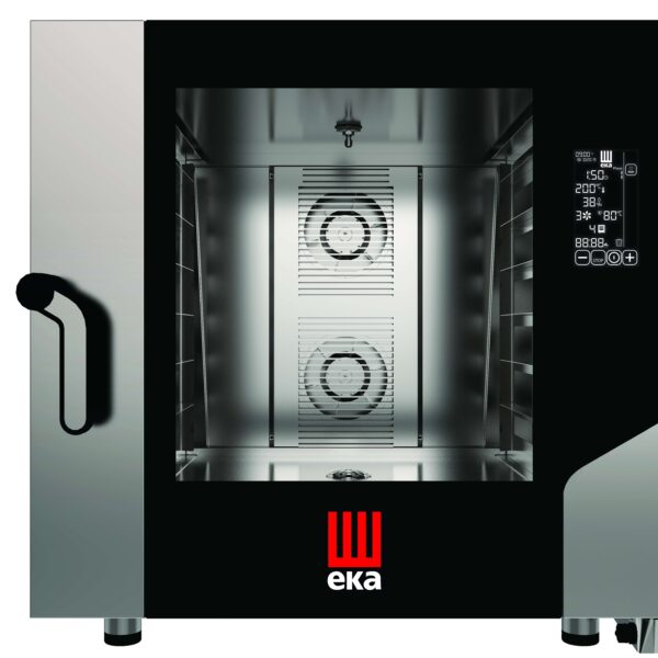Horno eléctrico convección MILLENIAL BLACK MASK Gastronomía 6 bandejas GN2/1 MKF621BM Línea Padova