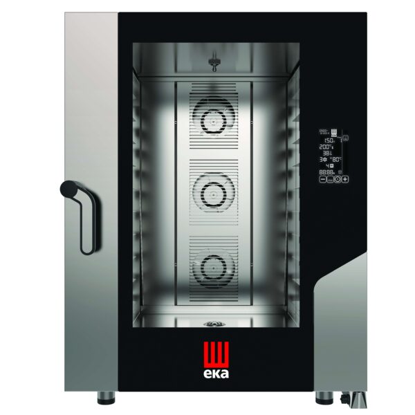 Horno eléctrico convección MILLENIAL BLACK MASK Gastronomía 10 bandejas GN2/1 MKF1021BM Línea Padova