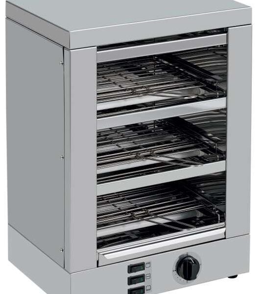 Tostador 3 pisos Slim Line resistencias de cuarzo contemporizador 2400W TE3T