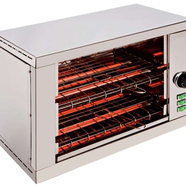Tostador 2 pisos resistencias de cuarzo con temporizador 3000W TD2T