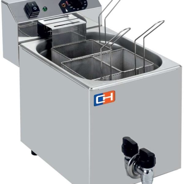 Cuecepasta Eléctrico Profesional 7 litros con 3 cestas 270X460X370h mm CP7L