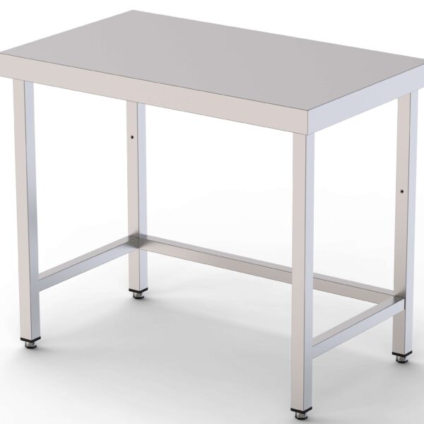 Mesa de Trabajo Acero inoxidable Central Sin Estante 600x600x850h mm WTC160060S0