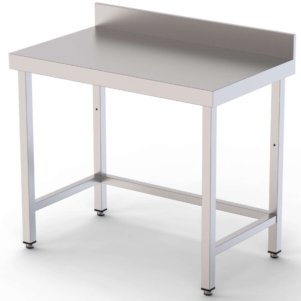 Mesa de Trabajo Acero inoxidable Mural Sin Estante 1000x550x850h mm WTW155100S0