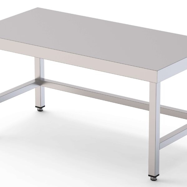 Mesa de Trabajo Acero Inoxidable Baja Central Sin Estante 1800x600x600h mm WTC260180S0