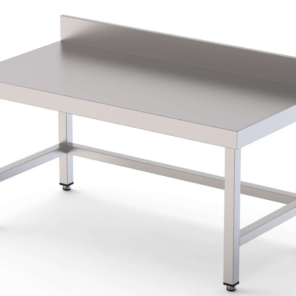Mesa de Trabajo Acero Inoxidable Baja Mural Sin Estante 800x600x600h mm WTW260080S0