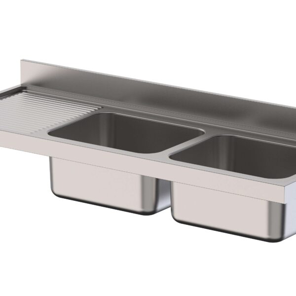 Fregadero Acero Inoxidable 1 Cuba Fondo 600 Sin Mueble 600x600x250h mm IS1606C1000