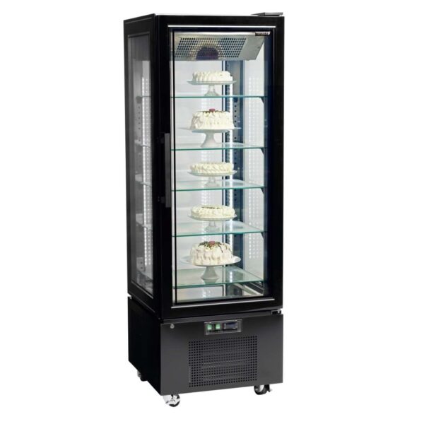 Armario Congelación Ventilado Total 4 Caras de Cristal con 5 estantes 650X650X1950h mm Línea VIBORG UPD400-F
