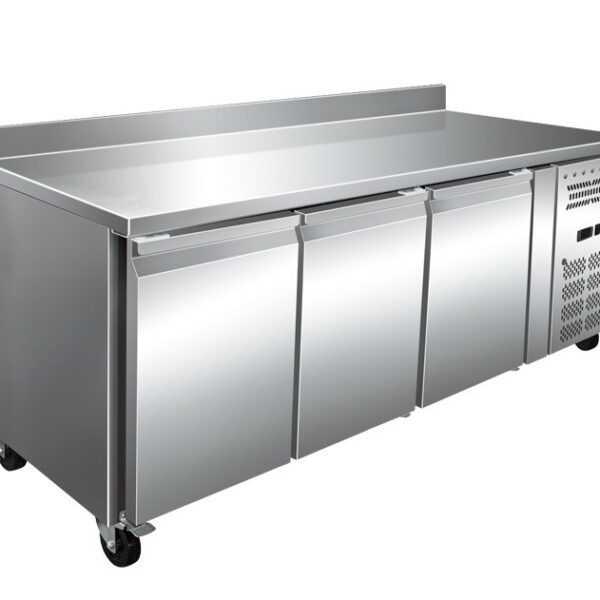 Mesa Refrigerada Snack Acero Inoxidable 3 Puertas 1795x600x960h mm PEKIN SNACK3200TN