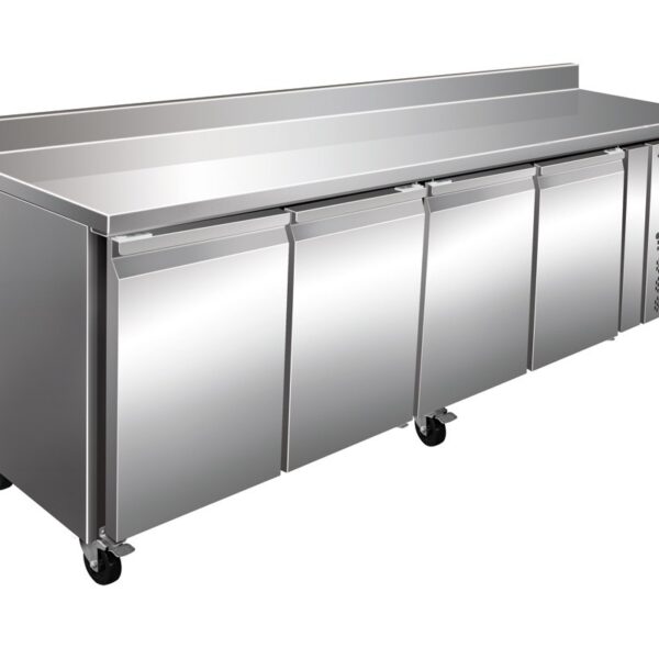 Mesa Congelados Snack Acero Inoxidable 4 Puertas 2230x600x960h mm PEKIN SNACK4200BT
