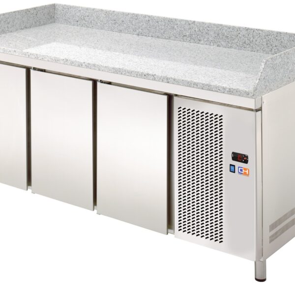 Mesa Refrigerada GN1/1 3 Puertas Preparación Encimera Granito 1792x700x850h mm Línea CORDOBA MRPG-180