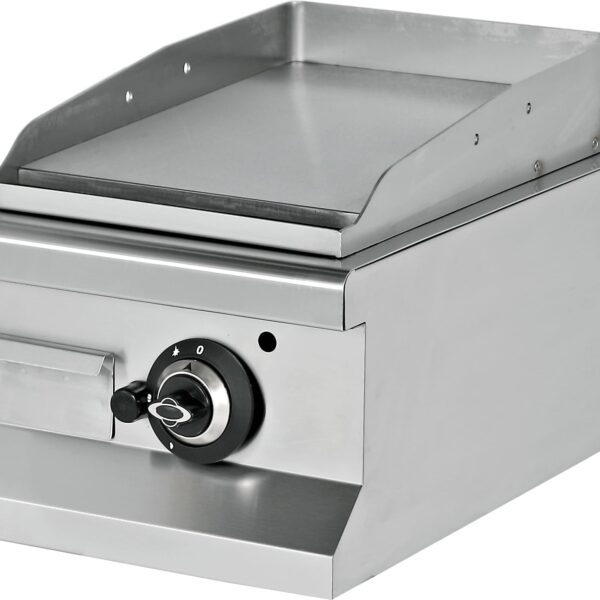 Fry tops Eléctrico sobremesa liso acero rectificado 12 mm 3,6 kW 400x635x285h mm EMP6IE010 Línea 600 Estambul