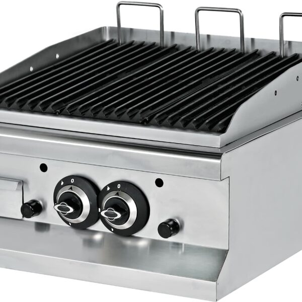 Barbacoa a gas piedra volcánica sobremesa 13 kW 600x635x285h mm EMP6LG020 Línea 600 Estambul