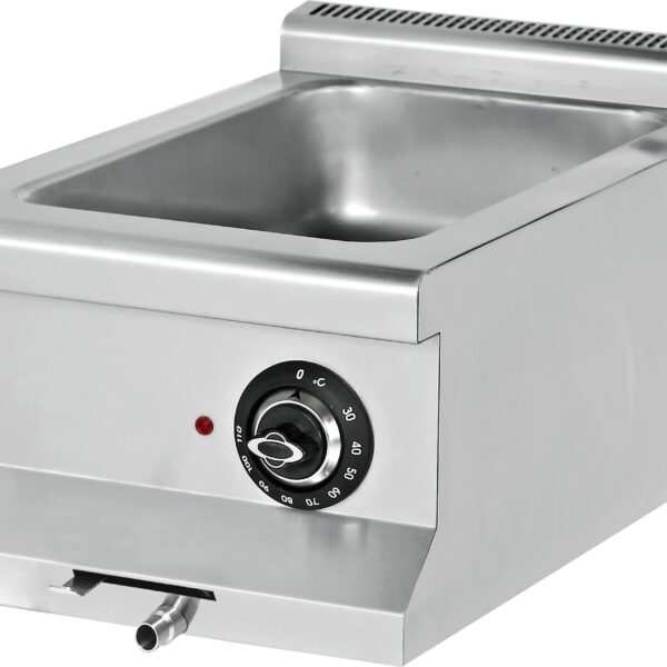 Baño María Capacidad 1-GN2/3 + 2-GN1/6 (no incluidas) 1,5 kW 400x635x285h mm EMP6SE010 Línea 600 Estambul