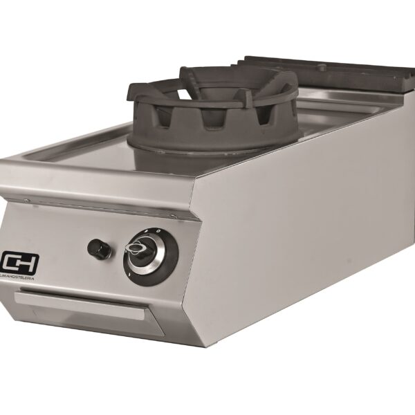 Cocina Wok a Gas Sobremesa 1 fuego 18 kW 400x900x300h mm EMPPLS9WK010 Línea 900 Estambul