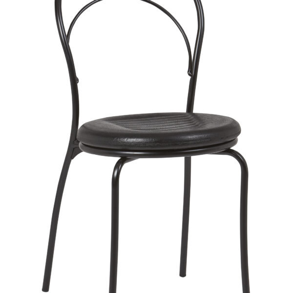 Silla Interior Armazón Plastificado Negro y Asiento Espuma Integral CORA ESP