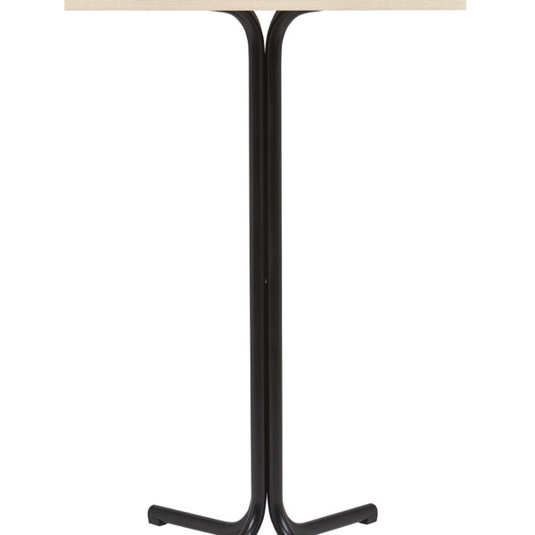 Mesa Alta Interior Armazón Plastificado Negro con Tablero de Melamina Acacia 60x60 cm TRUJILLO ACA