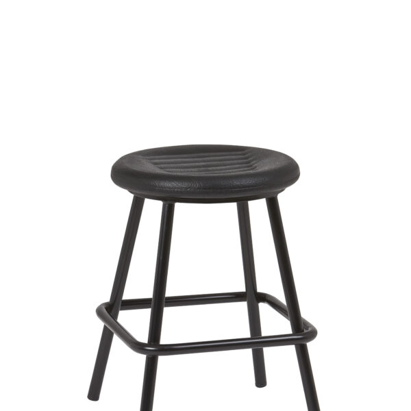 Banqueta Armazón Plastificado Negro con Asiento Espuma Integral MIAMI ESP