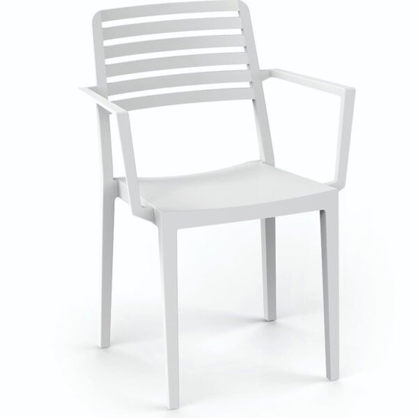 Sillón Terraza Polipropileno color Blanco ROW 2 BLA