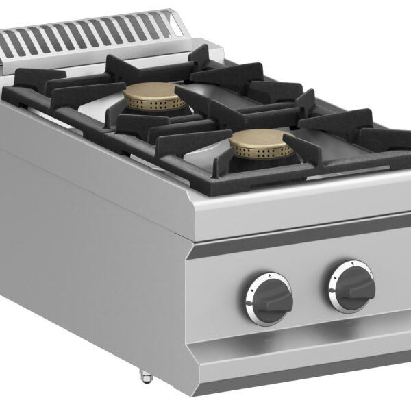Cocina a gas 2 fuegos 2x7 Kw Sobremesa MFB74TXL MAGISTRA PLUS 700
