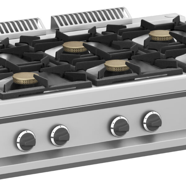 Cocina a gas 6 fuegos 6x5,5 Kw Sobremesa MFB711TXS MAGISTRA PLUS 700