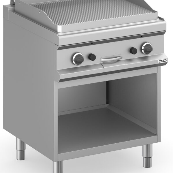 Frytop a gas 70 cm Placa Ranurada Acero Rectificado con Mueble MFTG77AR MAGISTRA PLUS 700