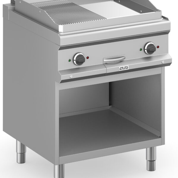 Frytop Eléctrico 70 cm Placa Lisa - Ranurada Cromo Duro con Mueble MFTE77ALRC MAGISTRA PLUS 700